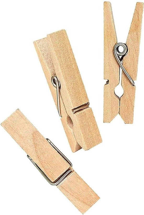 100 pezzi di taglierino di legno per bucato 3,5 cm per scrapbooking clip foto imballo regalo