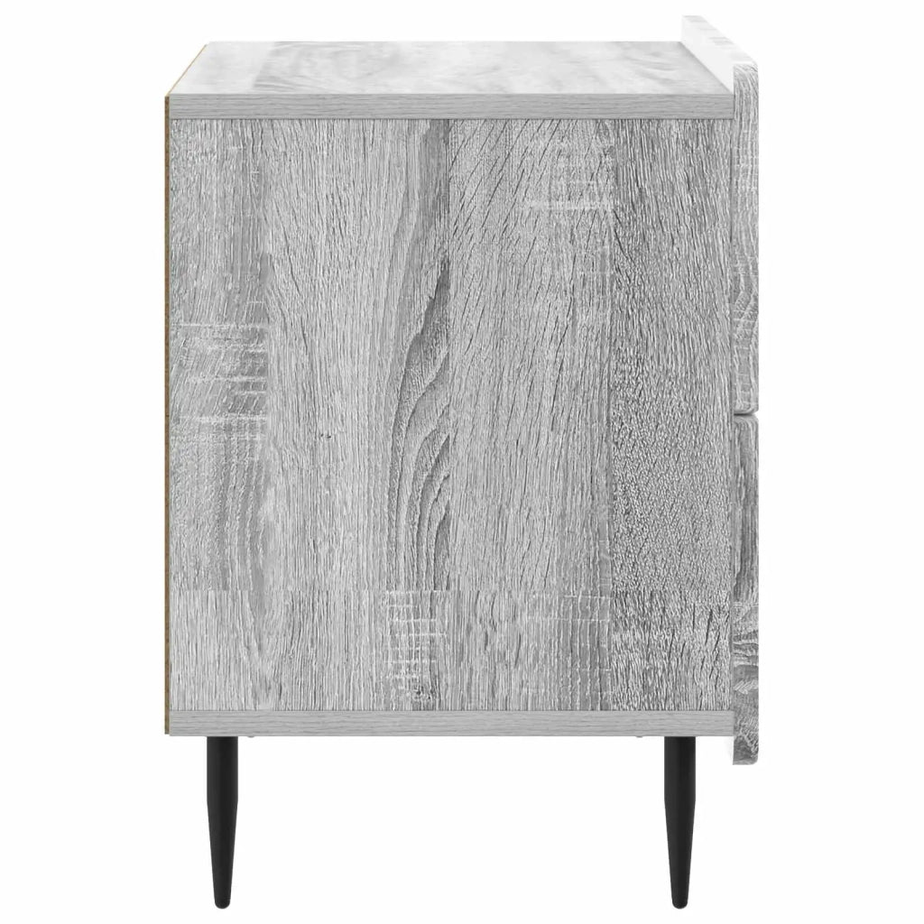 Armadio da Notte con cassetto Grigio Sonoma 62 x 34,5 x 49,5 cm