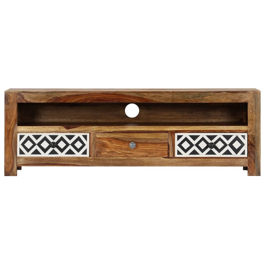 Mobile Porta TV 120x30x40 cm in Legno Massello di Acacia 248093