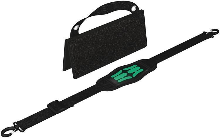 Wera 05004350001 2go Portautensili Super Leggero con Tracolla Regolabile e Sistema di Chiusura a Strappo colore Nero