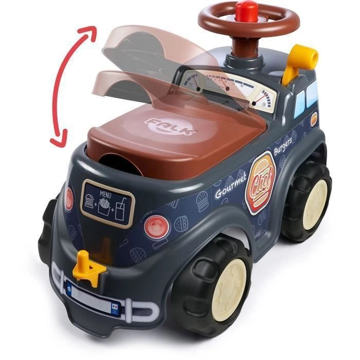 FALK - Food Truck Carrier - sedile apribile, volante con clacson, rimorchio e accessori
