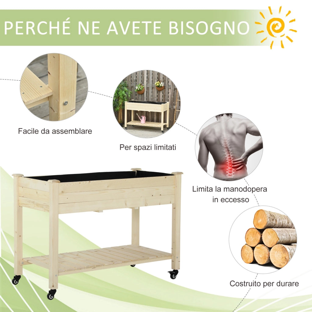 Letto Contenitore in Legno con Rotelle e Ripiano ¨C Zephmum ¨C 118x55x83cm