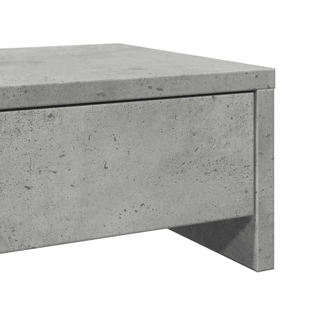 vidaXL Supporto Monitor con Cassetti Grigio 100x27x15 cm in Truciolato