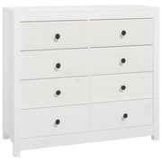 Armadietto Bianco 100x40x90 cm in Legno Massello di Pino CFW3978241