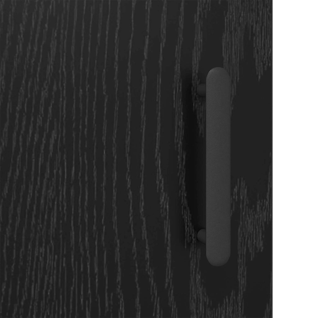 Credenza Rovere Nero 69,5 x 34 x 90 cm Legno multistrato 881476