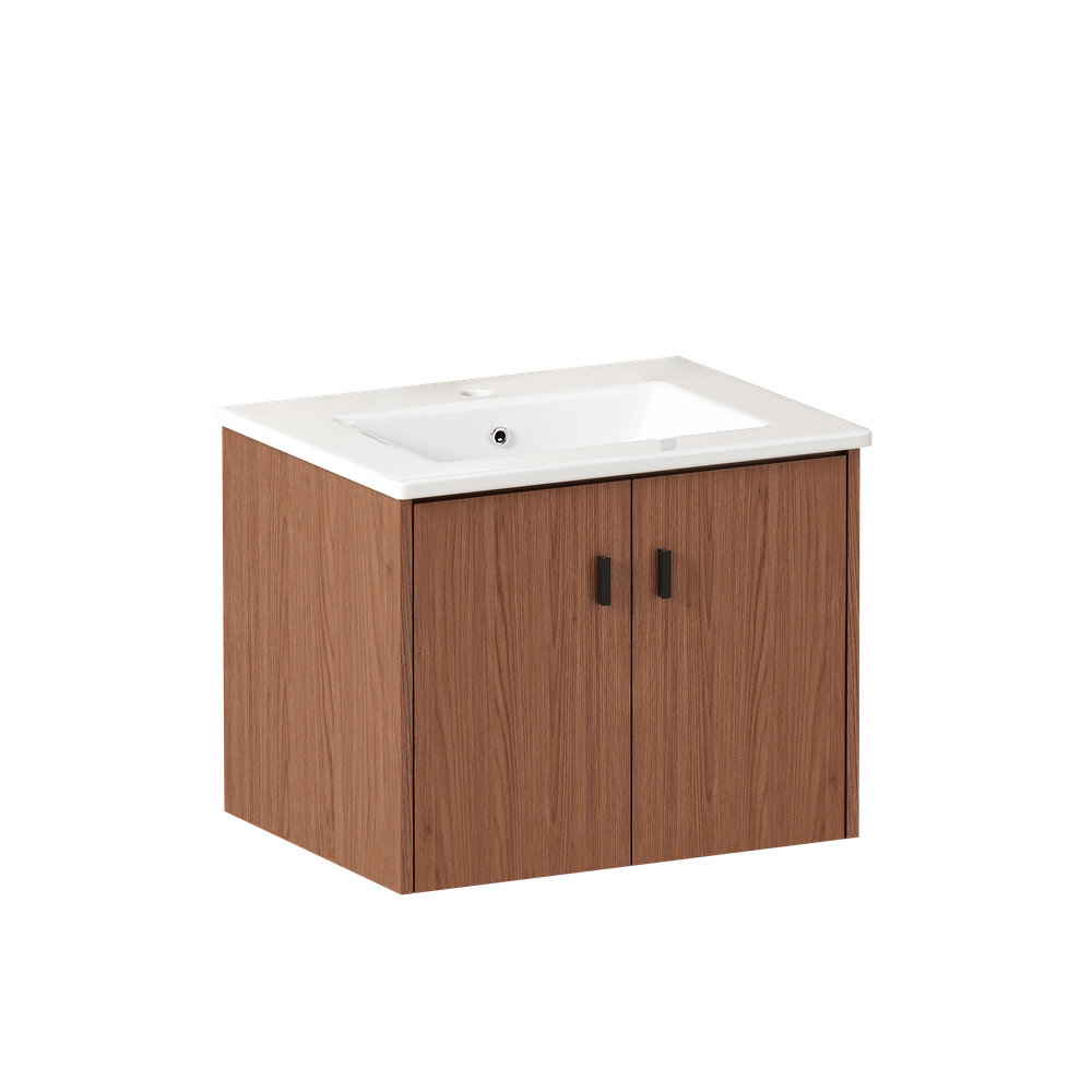 Armadietto Bagno 60 cm ¨C Xylo ¨C Marrone, 2 Ante, Salvaspazio