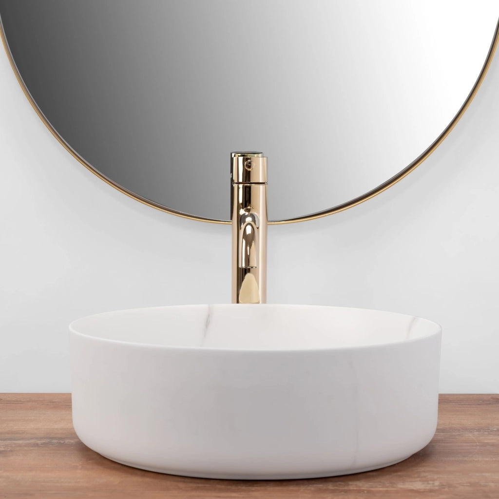 Lavabo Da Appoggio Rea Sami Marble Mat