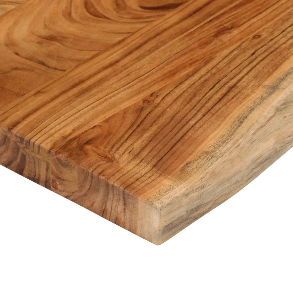 Piano Tavolo | Superficie Tavolo | Piano Scrivania 120x40x3,8 cm Rettangolare Legno Acacia Bordi Vivi