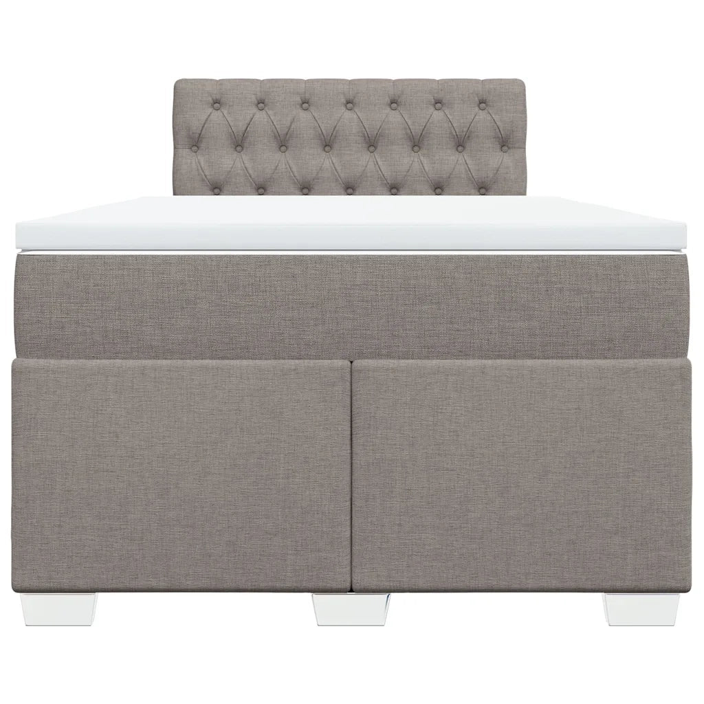 Giroletto a Molle con Materasso Tortora 120x200 cm in Tessuto 3285866