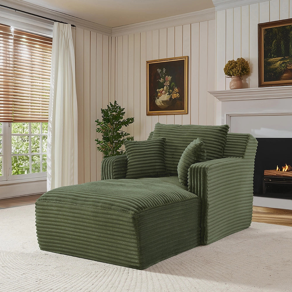 Divano letto in velluto costato - Xylo - Convertibile in chaise longue