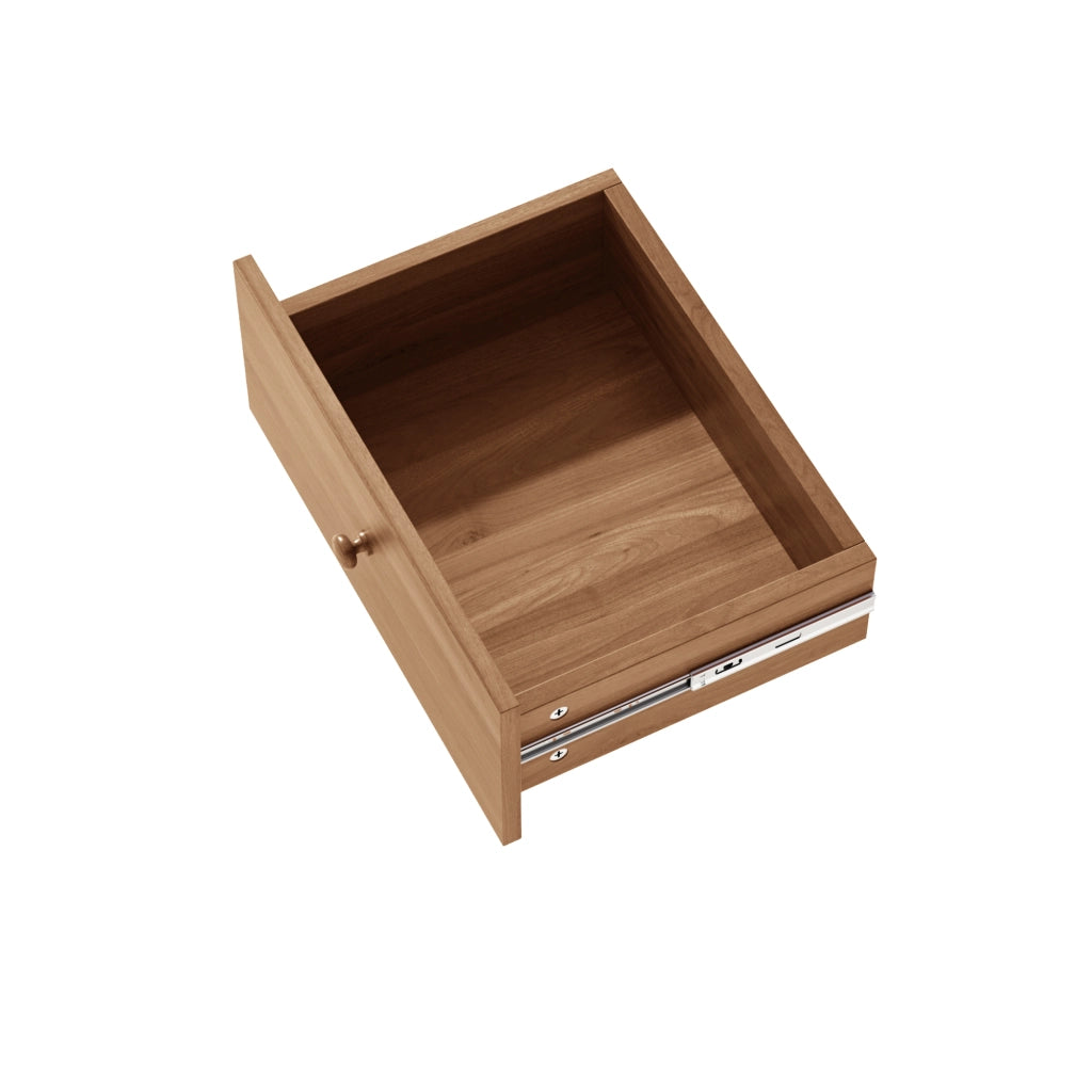 Scrivania Computer per Ufficio e Studio ¨C Minimal ¨C Legno Multistrato con 3 Cassetti e Ripiani
