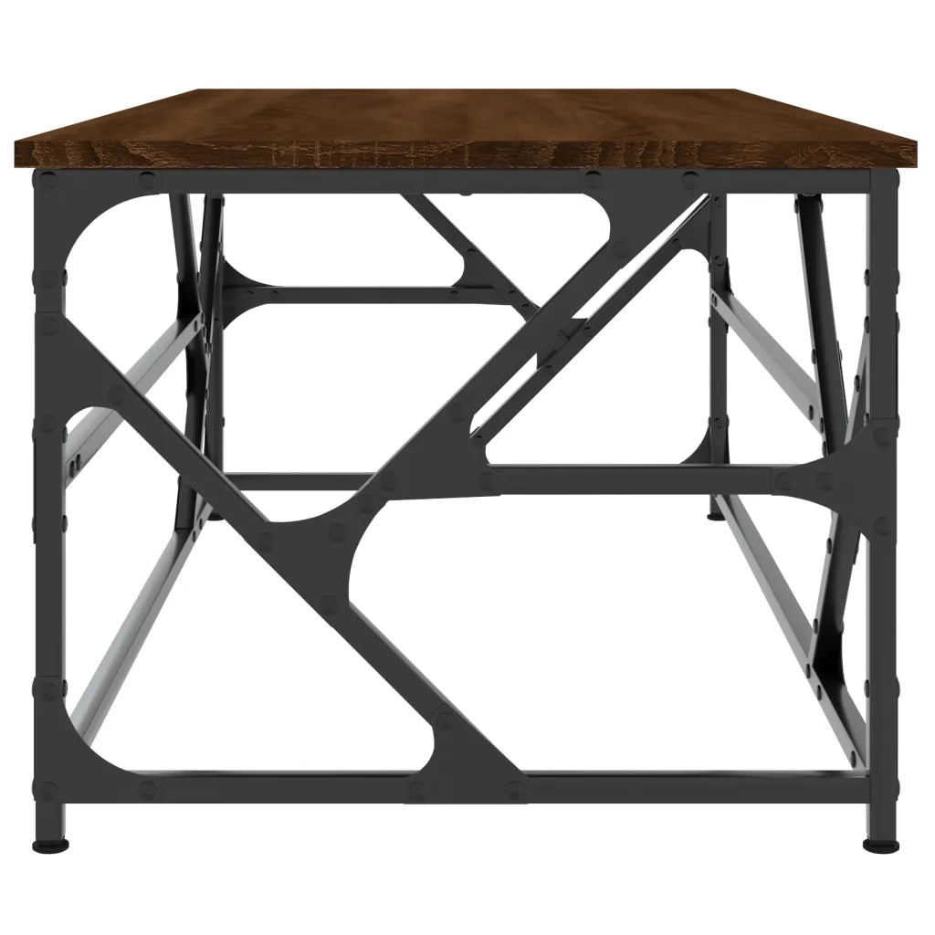 Tavolino Salotto-Tavolino da soggiorno-Tavolo Rovere Marrone 100x50x40cm Legno Multistrato 123870