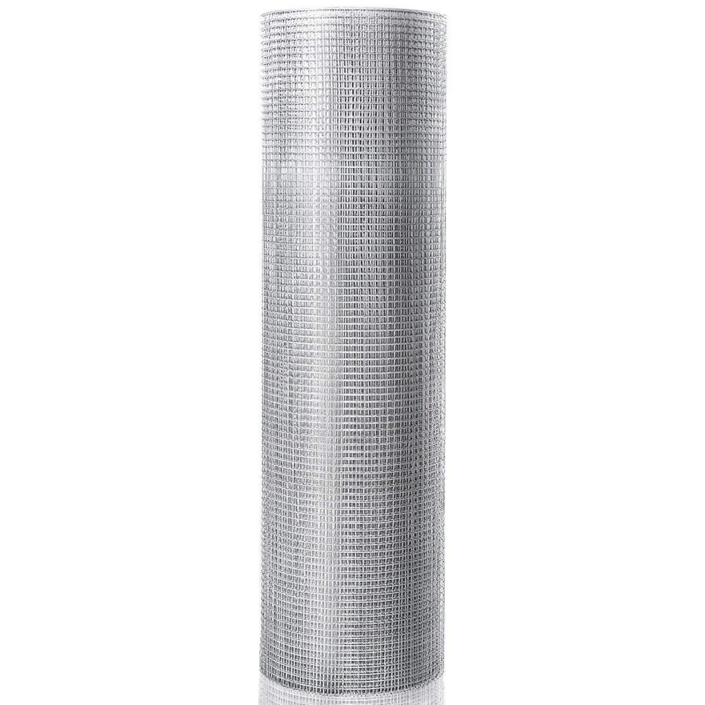 Rete da pollaio galvanizzata con spessore 0,6mm, Rete per pollaio e piante 0,9x15m con fori di 7mm