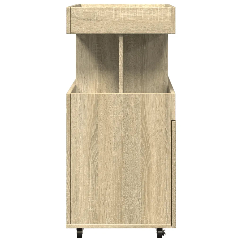 vidaXL Carrello Bar Rovere Sonoma 50x41x89 cm in Legno Multistrato