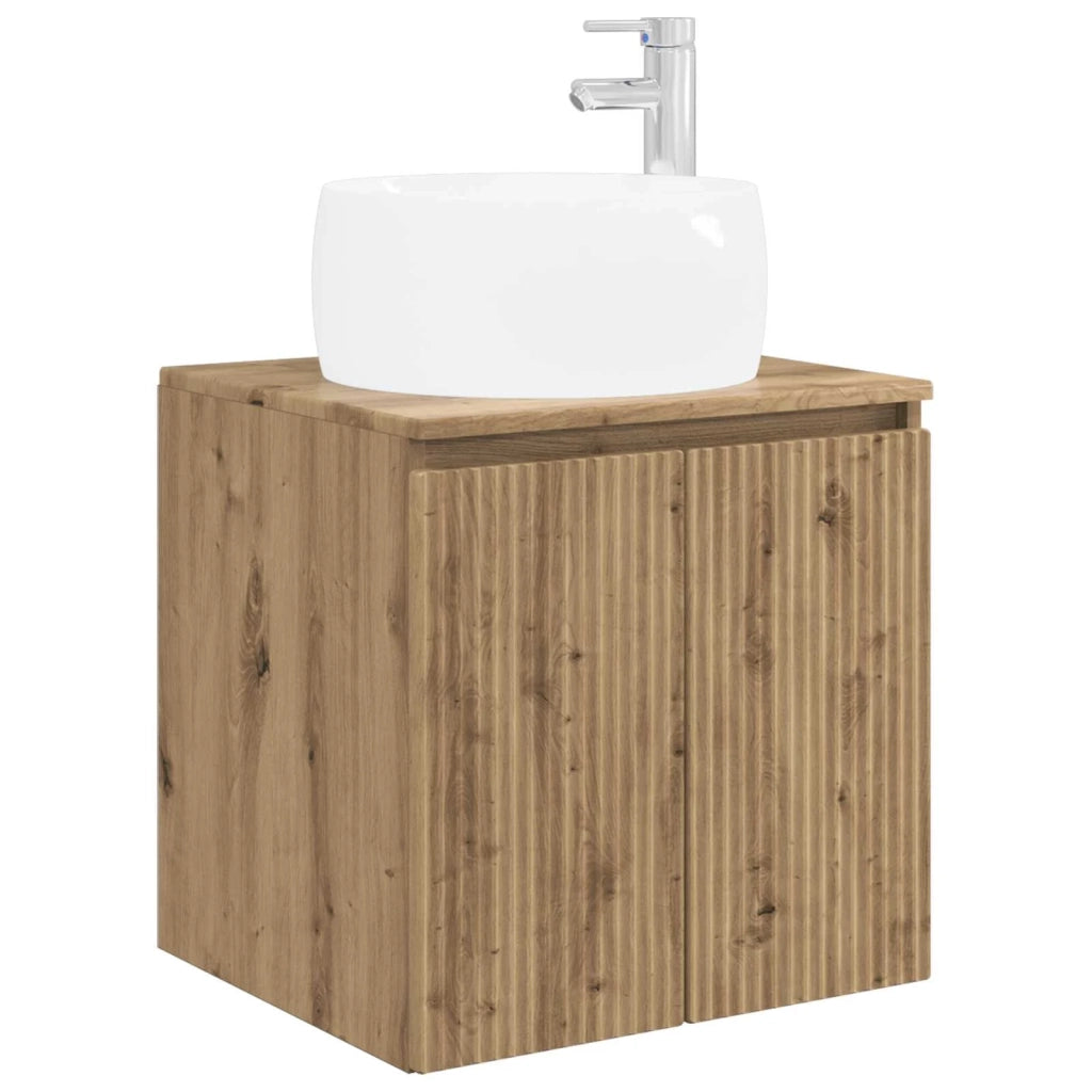 Set di Armadi da Bagno 5 pcs Rovere Artigianale 3406518