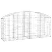 Cesto Gabbione ad Arco 200x50x80/100 cm Ferro Zincato