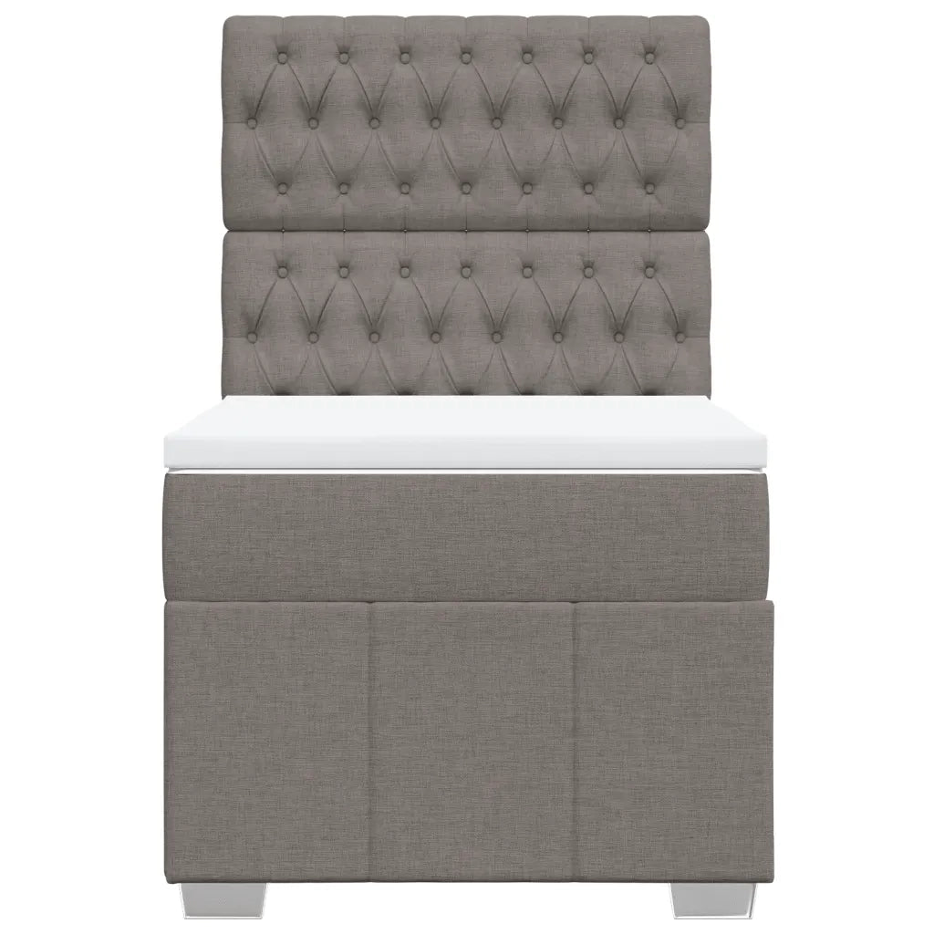 Giroletto a Molle con Materasso Tortora 100x200 cm in Tessuto 3291590