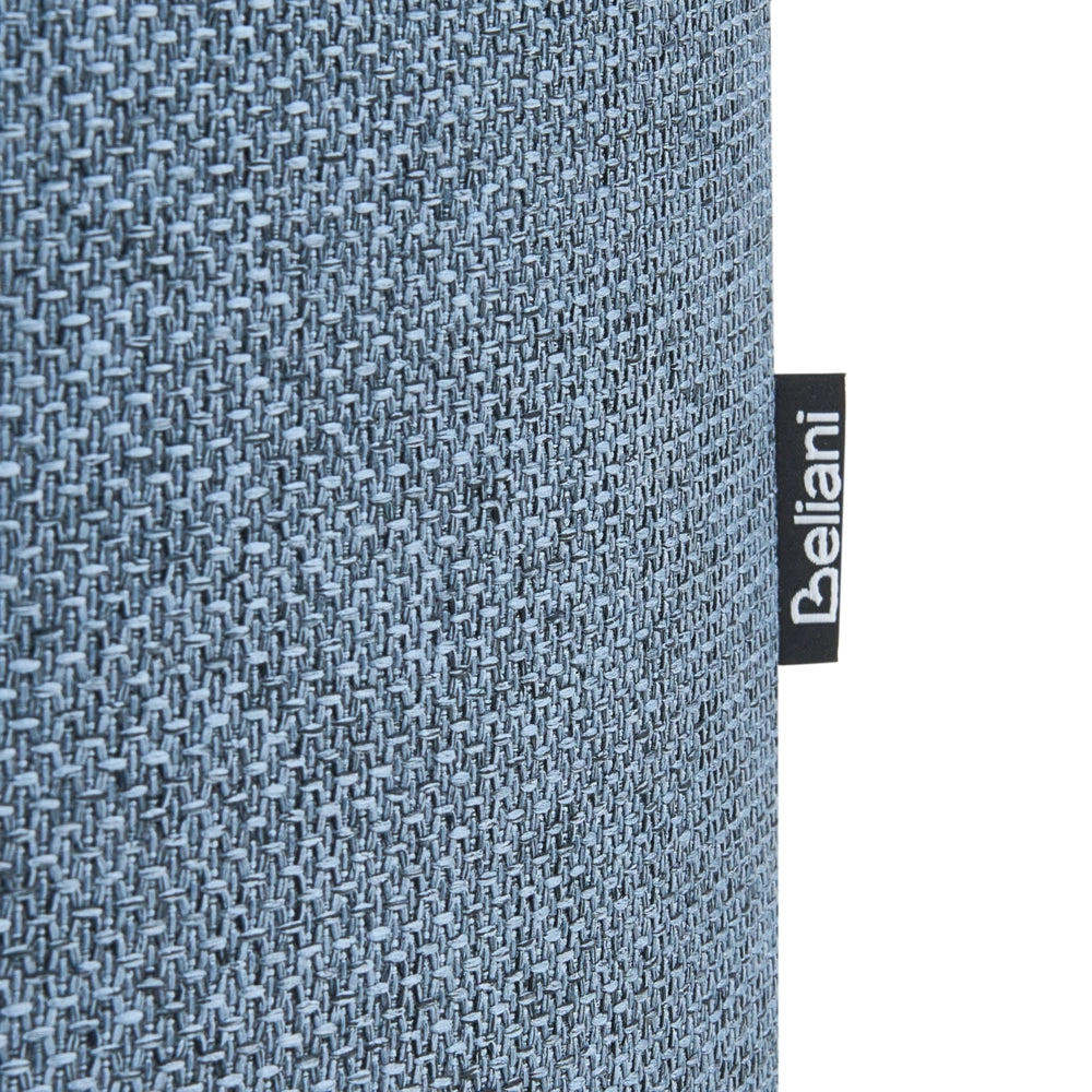 Panca contenitore in tessuto blu con finitura idrorepellente Pouf imbottito con contenitore Seduta per corridoio