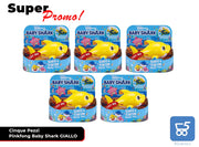 Promo 5 Pezzi Pinkfong Baby Shark Giocattolo da Bagno Canta e Nuota a Batteria Giallo per Bambini +18 Mesi, Nuota per Davvero! Rivenditore