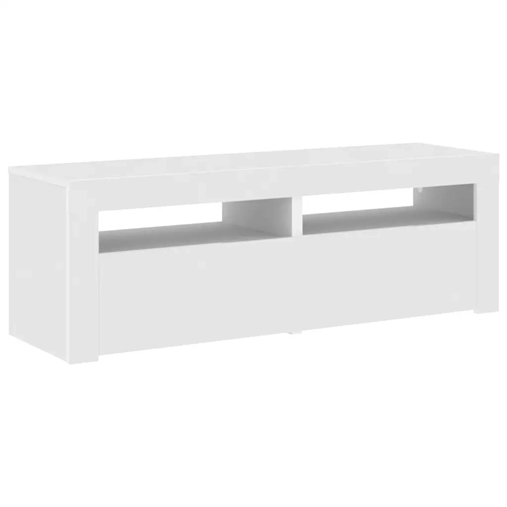 Mobile Porta TV con Luci LED Bianco 120x35x40 cm 804355