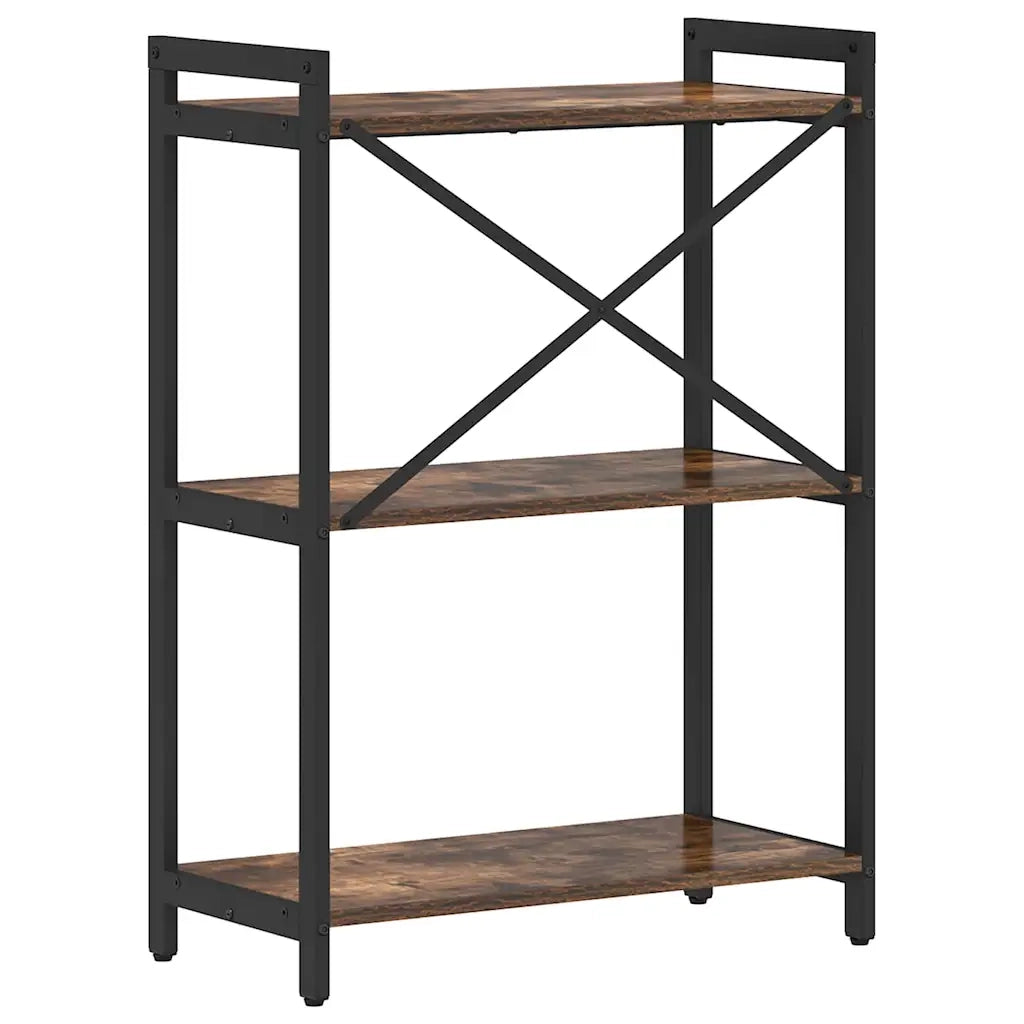 vidaXL Libreria Rovere fumo 60 x 30 x 83 cm Legno multistrato