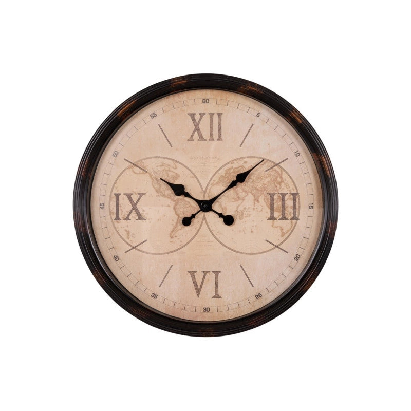 Set di 4 Orologi Da Parete In Plastica Stark ø50 Cm Nero/naturale
