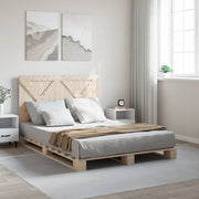 Giroletto con Testiera-Struttura Letto con testiera 160x200 cm in Legno Massello di Pino 332656