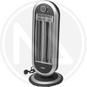STUFA ELETTRICA ALOGENA AL CARBONIO ILOVIK MAURER CM. 30X30X70H