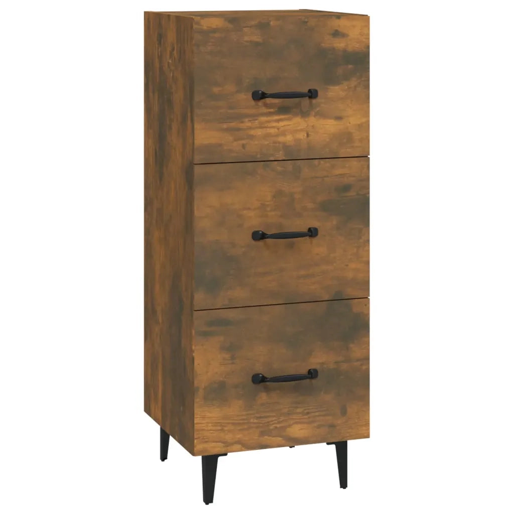 Credenza-Buffet-Armadio da cucina Rovere Fumo 34,5x34x90 cm in Legno Multistrato 912645