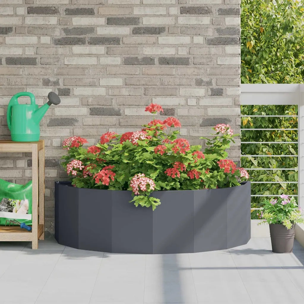 Fioriera Antracite 120 x 60 x 35 cm Acciaio 883684