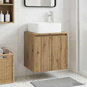Mobile Lavabo da Parete Rovere Artigianale 53 x 35 x 63 cm 890431