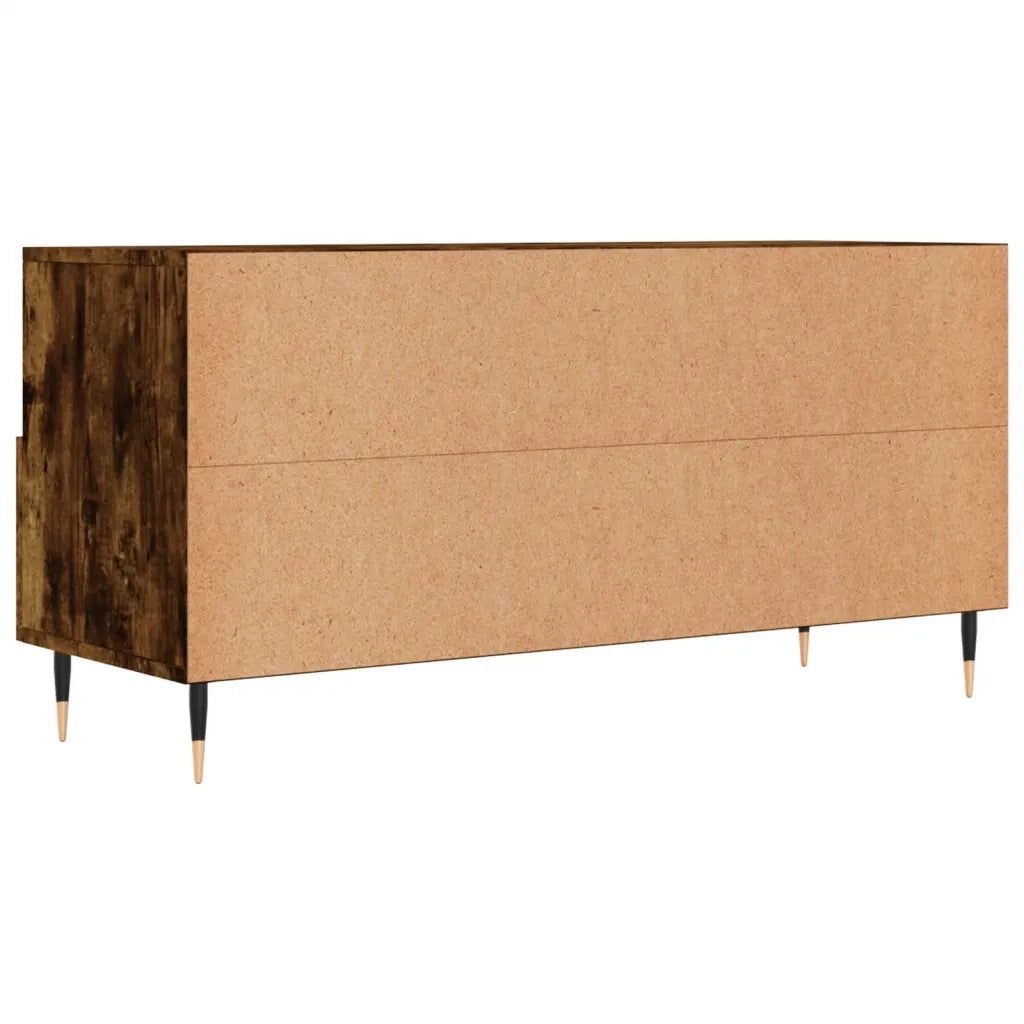 Mobile Porta TV Rovere Fumo 102x36x50 cm in Legno Multistrato 829017