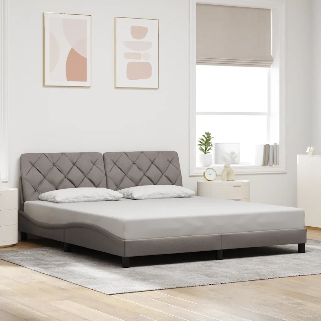 Giroletto senza Materasso Tortora 180x200 cm in Tessuto 3310619