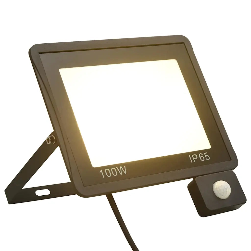 Faretto a LED con Sensore 100 W Bianco Caldo cod mxl 65255