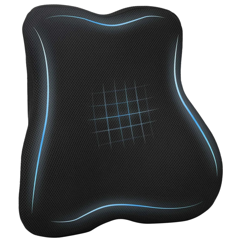Cuscino lombare Nero Schiuma Memory 40 x 40 x 11 cm CFW8742007