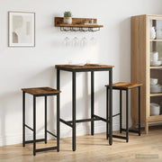 Sgabello da bar 2 pcs Legno antico 40 x 32 x 64 cm 8006190