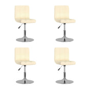 Sedie da Pranzo Girevoli 4 pz Crema in Tessuto cod mxl 17446