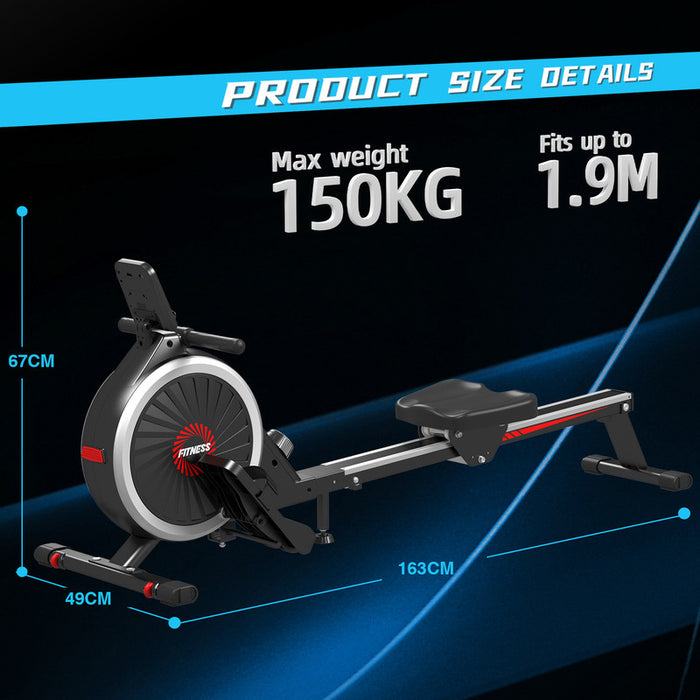 Vogatore domestico, vogatore RATTANTREE con resistenza magnetica a 16 livelli, ultra silenzioso, capacit¨¤ di carico massima 150 kg