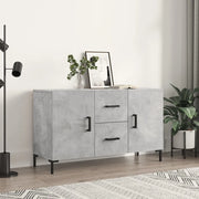 Credenza-Buffet-Armadio da cucina Grigio Cemento 100x36x60 cm in Legno Multistrato 314448
