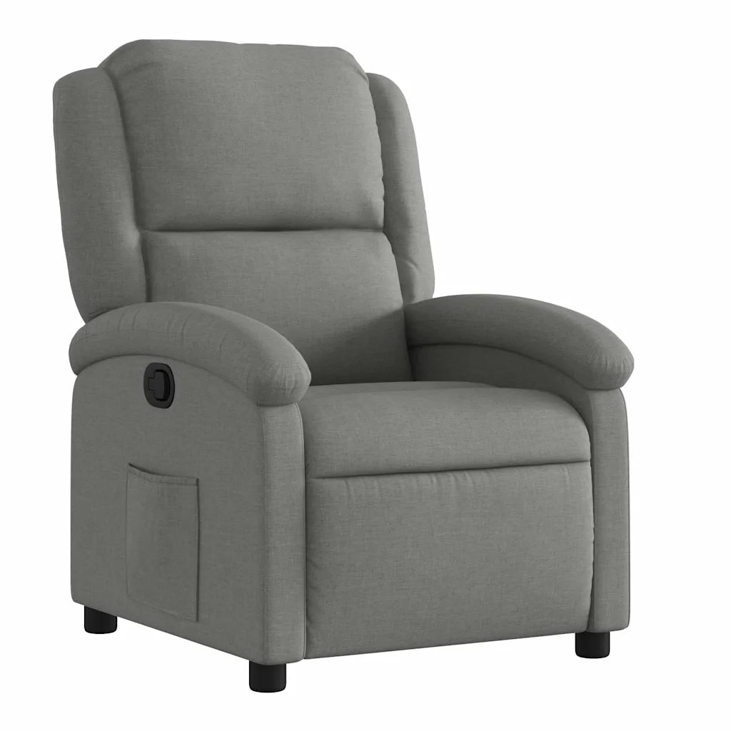 Divano Sedia-Poltrona reclinabile in tessuto grigio scuro 887535