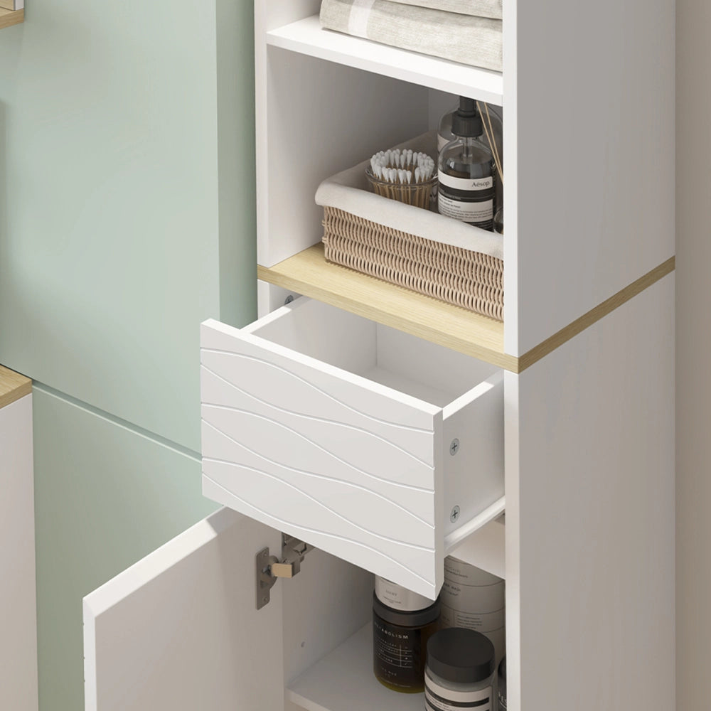 Vicco Mobili da bagno Bianco 30 x 151 cm con cassetti