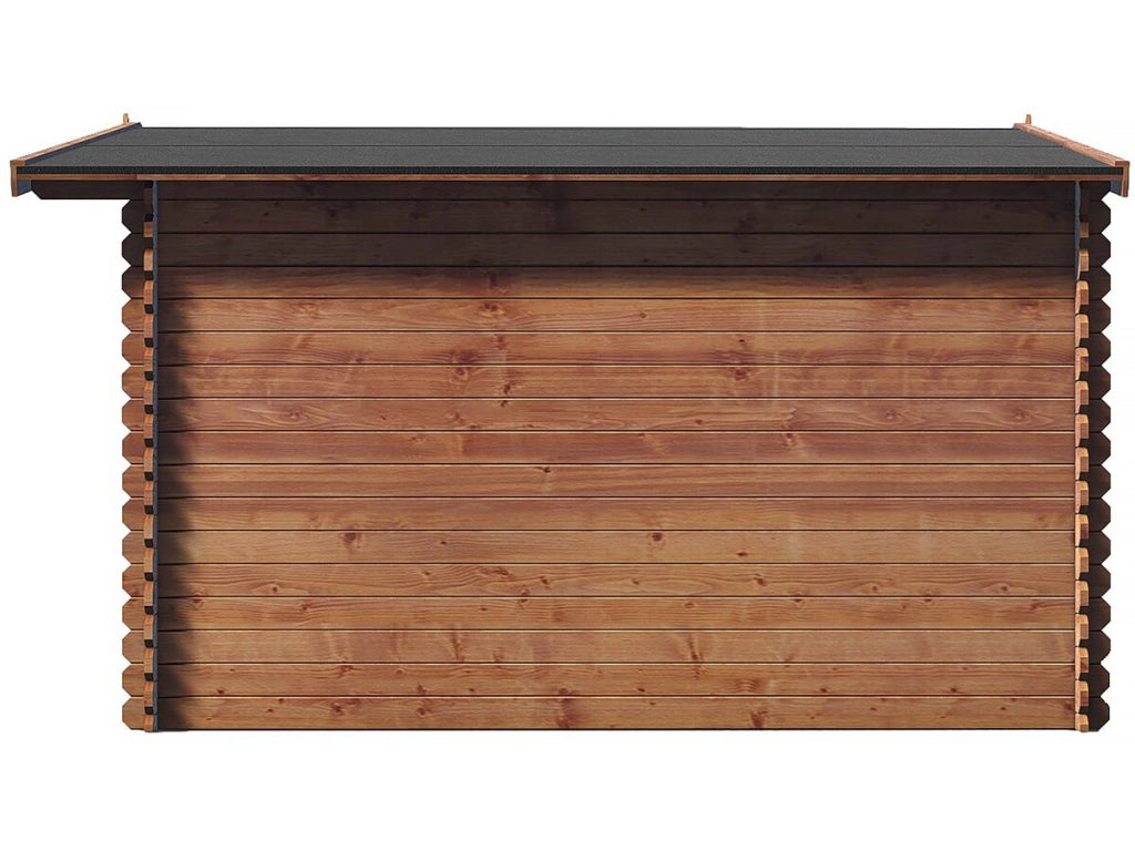 Casetta da giardino in legno marrone trattata in autoclave "Valmont" - 14 m² - 28 mm