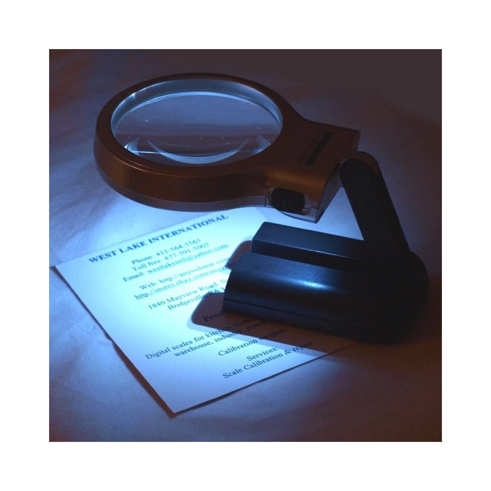 Trade Shop - Mini Lente D'ingrandimento 3in1 Tascabile Con Luce A Led Pieghevole Lettura Orologi Cip -