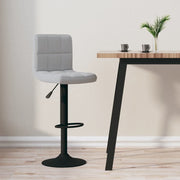 Sgabello da Bar Grigio Chiaro in Velluto cod mxl 70347