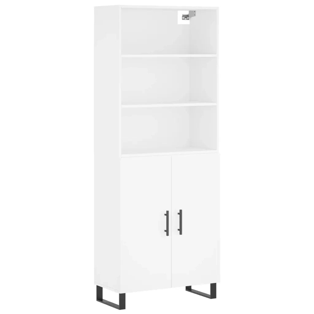 Credenza Bianca 69,5x34x180 cm in Legno Multistratocod mxl 77376