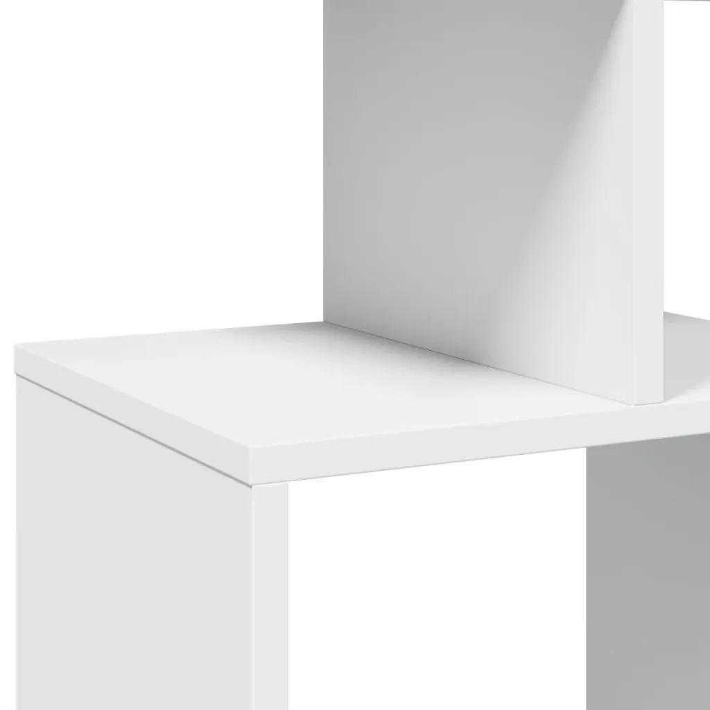 Libreria-Scaffale per Libri-Mobile di Stoccaggio Bianca 92x29x188 cm in Legno Multistrato