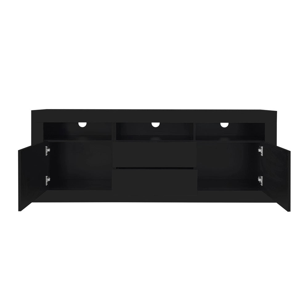 Mobile TV con LED e Cassetti ¨C Xylo ¨C Bianco Lucido 160x35x60 cm