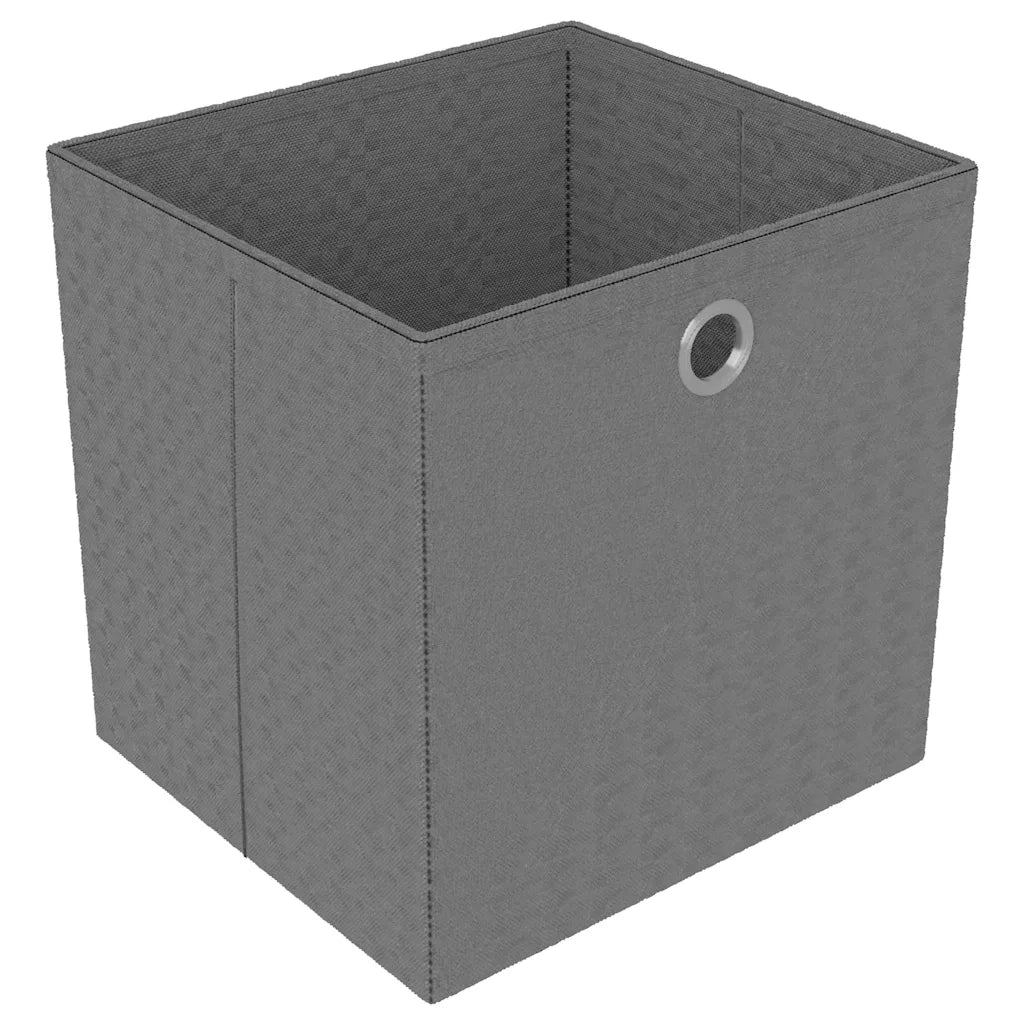 Mobile con 15 Scatole a Cubo Nero 103x30x175,5 cm in Tessuto CFW6280073
