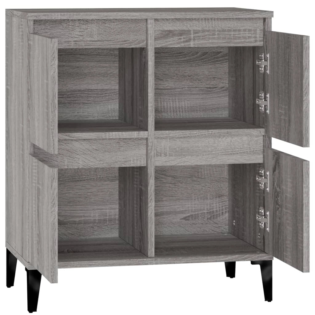 Buffet credenza cassettiera armadio mobile contenitore organizer cucina soggiorno salotto Sonoma 60 x 35 x 70 cm legno ingegnerizzato grigio 02_0036413