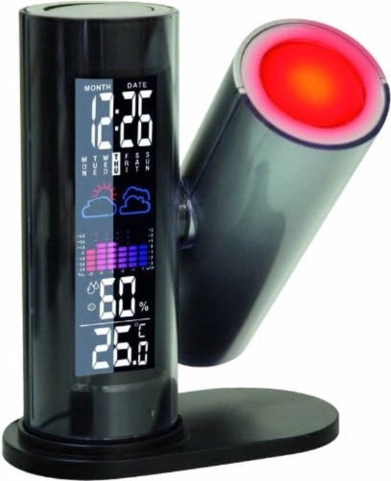 Radio da Sveglia con Proiezione - Sveglia Digitale - Orologio Digitale - Stazione Meteorologica